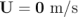 U  = 0 m ∕s  \relax \special {t4ht=