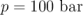 p = 100 bar  \relax \special {t4ht=