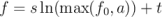 f =  sln(max (f0,a)) + t
\relax \special {t4ht=